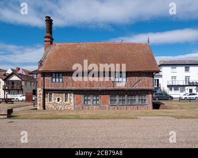 L'edificio storico Moot Hall ad Aldeburgh Suffolk UK Foto Stock