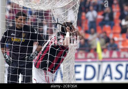 Milano Italia, 28 settembre 2003, Stadio 'G.MEAZZA SAN SIRO', Campionato Serious Football A 2003/2004, AC Milano - US Lecce : Rui Costa durante la partita Foto Stock