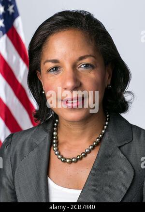 Susan Rice Consulente Nazionale per la sicurezza di Barack Obama dal 2013 a 2017 Foto Stock