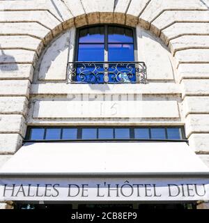 Grand Hotel-Dieu, Lione, Auvergne regione Rodano-Alpi, Francia Foto Stock