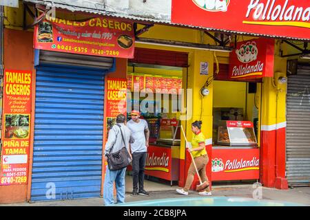 Ristorante nella zona centrale del mercato, provincia di San Jose, San Jose, Costa Rica Foto Stock