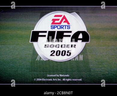 FIFA 2005 - Videogioco Nintendo Gamecube - solo per uso editoriale Foto Stock