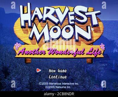 Harvest Moon un'altra vita meravigliosa - Nintendo Gamecube Videogame - Solo per uso editoriale Foto Stock