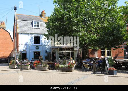 Storica Hope Square nella cittadina balneare di Weymouth, a Dorset, Regno Unito Foto Stock