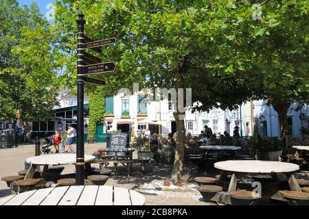 Storica Hope Square nella cittadina balneare di Weymouth, a Dorset, Regno Unito Foto Stock