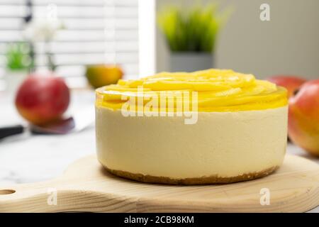 Nessuna cheesecake al mango Foto Stock