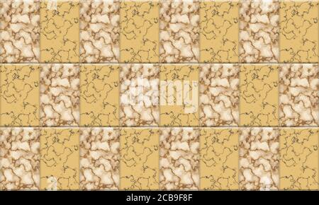 home marmo decorativo 3D rettangolare tipo piastrelle design Foto Stock