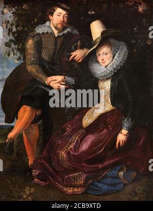 Rubens e Isabella Brandt di Peter Paul Rubens 1609. Museo Alte Pinakothek di Monaco, Germania Foto Stock