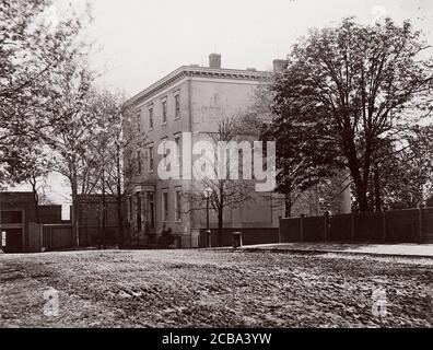Jeff. Davis House, Executive Mansion, C.S.A., Richmond, 1865. Precedentemente attribuito a Mathew B. Brady. Foto Stock