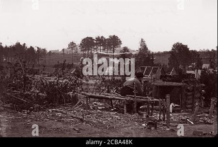 Falmouth, Virginia. Campo abbandonato, 1862. Precedentemente attribuito a Mathew B. Brady. Foto Stock