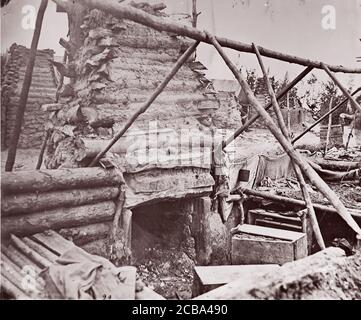 Campo abbandonato, Falmouth, Virginia, 1862. Precedentemente attribuito a Mathew B. Brady. Foto Stock