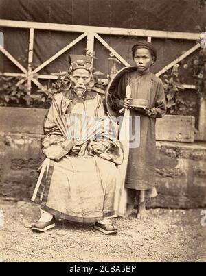 Chef de Village en Costume officiel, Cochinchine, 1866. Foto Stock