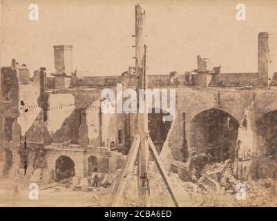 L'evacuazione di Fort Sumter, 1861 aprile 1861. Foto Stock