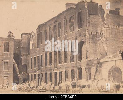 L'evacuazione di Fort Sumter, 1861 aprile 1861. Foto Stock