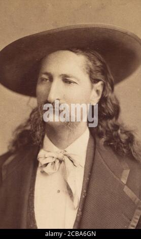 James B. "Wild Bill" Hickock, ca. 1873. Foto Stock