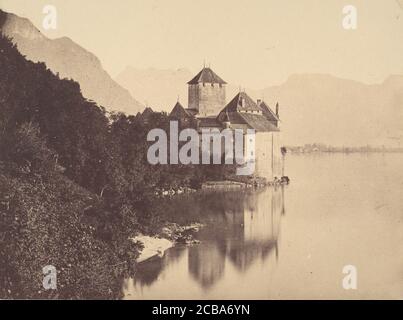 Il Castello di Chillon, 1855. Foto Stock