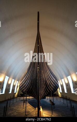 LA NAVE GOKSTAD (890 D.C.) [SCOPERTA 1880] MUSEO DELLA NAVE VICHINGA OSLO NORVEGIA Foto Stock