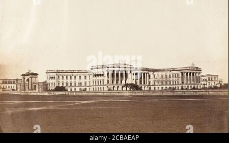 Vista sud-ovest della Casa del Governo, Calcutta, 1858-61. Foto Stock