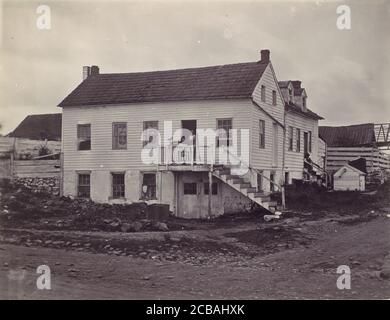 Gettysburg. John Burns House, 1863. Precedentemente attribuito a Mathew B. Brady. Foto Stock