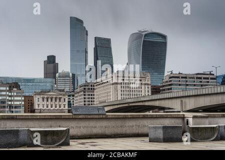 Skyline di Londra, Regno Unito Foto Stock