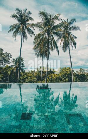 Villa da sogno vista a Koh Yao Yai, isola nel mare delle Andamane tra Krabi e Phuket Thailandia Foto Stock