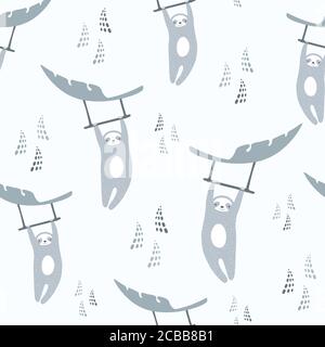Modello di pendenza. Modello vettoriale senza cuciture per la ripetizione degli animali. Illustrazione Vettoriale