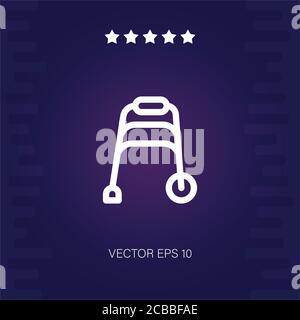 icona vettore walker illustrazione moderna Illustrazione Vettoriale