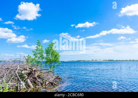 Un grande corpo di acqua. Foto di alta qualità. Foto Stock