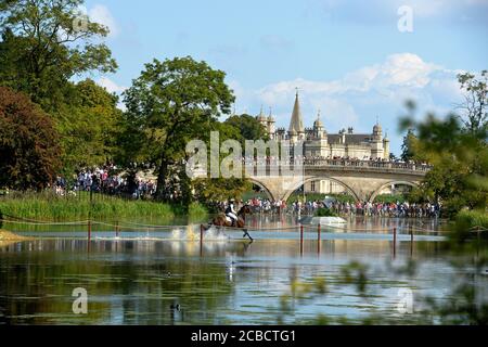 Burghley House Horse Trials Lincs. Regno Unito Equestrian Foto Stock