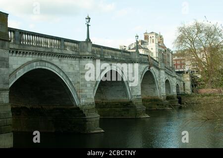 Richmond Bridge Richmond Upon Thames, Surrey Foto Stock