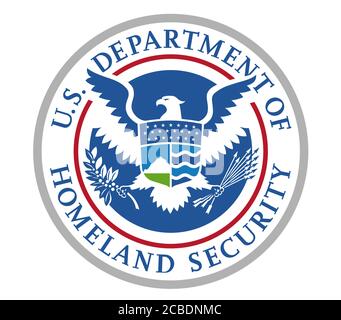 United States Department of Homeland Security icona logo Foto Stock