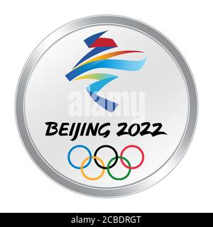 Pechino 2022 Giochi Olimpici del logo Foto Stock