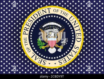Il presidente degli Stati Uniti di tenuta del logo