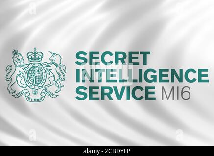 Secret Intelligence Service di MI6 SIS icona marchio logo Foto Stock