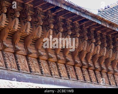 Kuthiramalika, un magnifico palazzo e museo, costruito dal sovrano Swathi Thirunal Rama Varma nel 1840, vicino al tempio Sree Padmanabhaswamy. Foto Stock