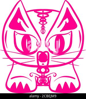 Cartoon Animal Cat Dog Logo Illustrazione Cartoon Design Illustrazione Vettoriale