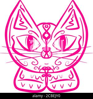 Cartoon Animal Cat Dog Logo Illustrazione Cartoon Design Illustrazione Vettoriale