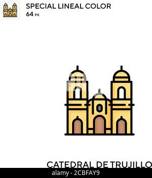 Catedral de trujillo icona vettore semplice. Icone Catedral de trujillo per il vostro progetto di business Illustrazione Vettoriale