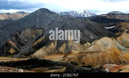 Mt. Blahnúkúr, noto anche come Blue Peak Foto Stock