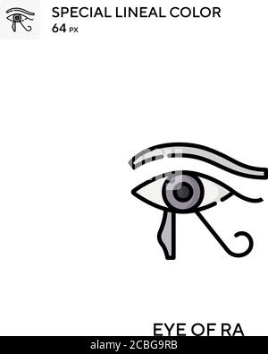 Occhio di un'icona vettoriale semplice. Occhio di icone ra per il vostro progetto di affari Illustrazione Vettoriale