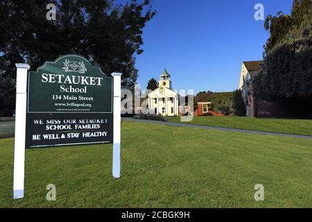 Scuola elementare Setauket Long Island New York Foto Stock