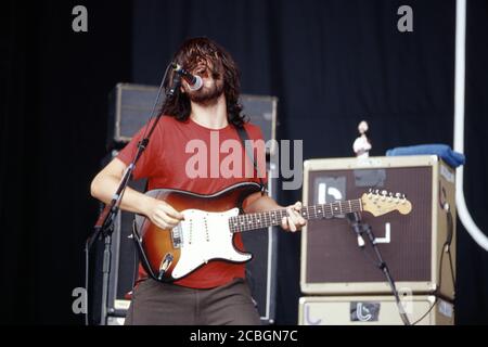 Biffy Clyro si esibisce al Reading Festival 2003, Reading, Inghilterra, Regno Unito. Foto Stock