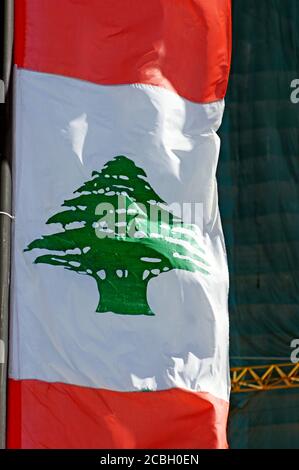 Bandiera libanese Foto Stock