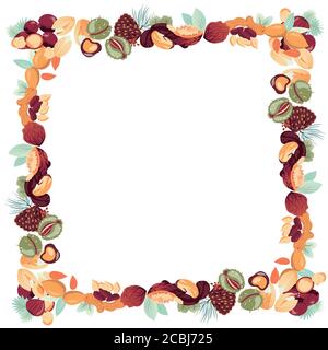 cornice in dadi, per disegno di modelli, copertine e carte, volantino, pagina, poster, confezione regalo Illustrazione Vettoriale