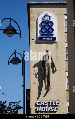 Architettura modernista CASTELLO CASA di grado II-listato 1960 ex reparto Co-op Negozio a Castlegate Foto Stock