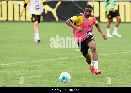 Bad Ragaz, Schweiz. 14. Agosto 2020. Beim Training der ersten Mannschaft von Borussia Dortmund in Bad Ragaz. Die Borussen verbringen Foto Stock