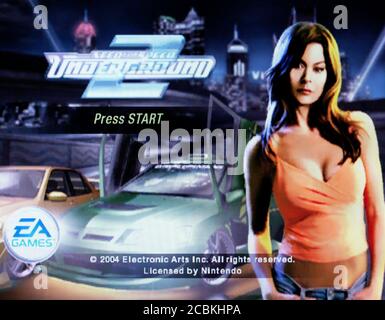 Need for Speed Underground 2 - Videogioco Nintendo Gamecube - Solo per uso editoriale Foto Stock