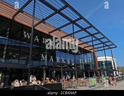 VINCI Construction, New Market Hall, Warrington Town Centre, Time Square, Academy Way, Warrington, Cheshire, Inghilterra, Regno Unito, WA1 Foto Stock
