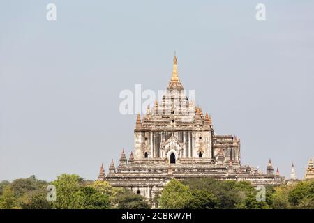 Vista del Tempio di Thatbyinnyu, Bagan, Regione di Mandalay, Myanmar Foto Stock