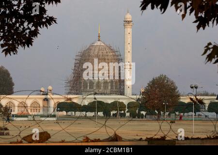 Santuario di Hazratbal. Il Santuario musulmano più sacro del Kashmirs. Srinagar. Jammu e Kashmir, India Foto Stock